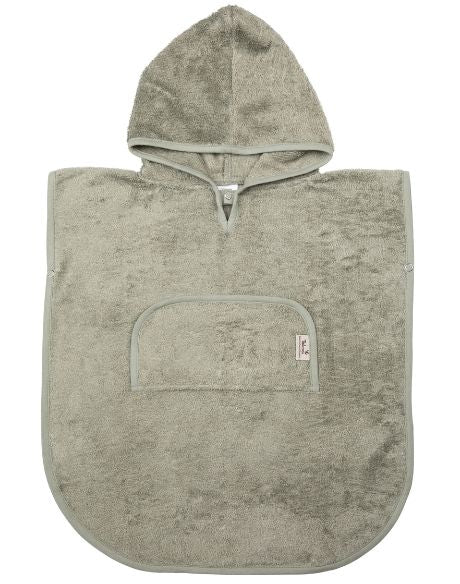 Poncho úr bambus (2-4 ára) V-neck - Hrafnagull